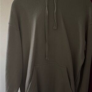 Pacifica Green Hooded Sweatshirt Soft Cotton Blend